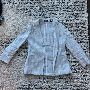 Theory blue & white blazer